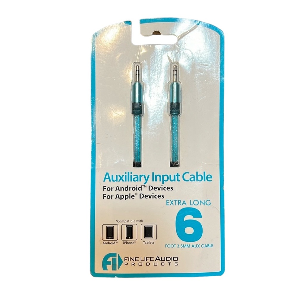🌟NEW🌟 Fine Life Audio Products 6 Foot Auxiliary Input Cable